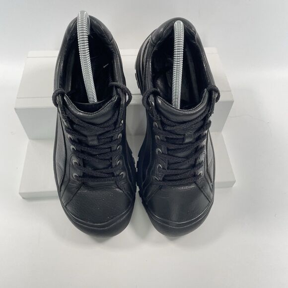 KEEN Briggs II 5365 Leather Slip Oil Resist Black Shoes Womens Waterproof Size 8 - Picture 5 of 10